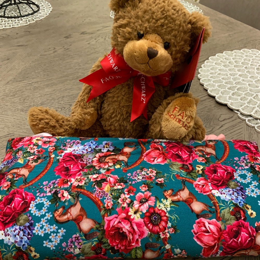 Posh peanut FAO Swartz bear& luxe patoo